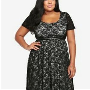 Torrid Lace Skater Dress. Plus Size 1.